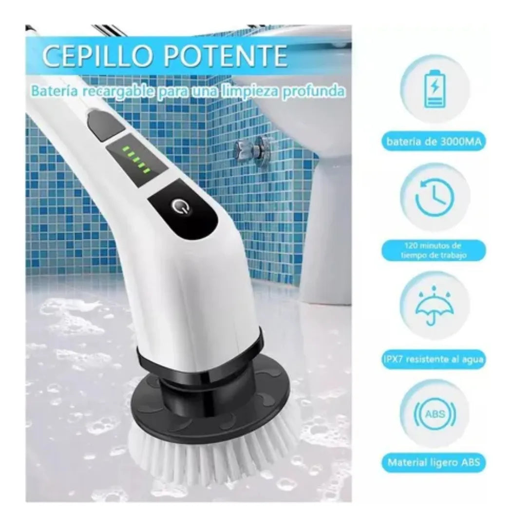CEPILLO DE LIMPIEZA 9 EN 1 MULTIUSOS ELECTRICO 🫧