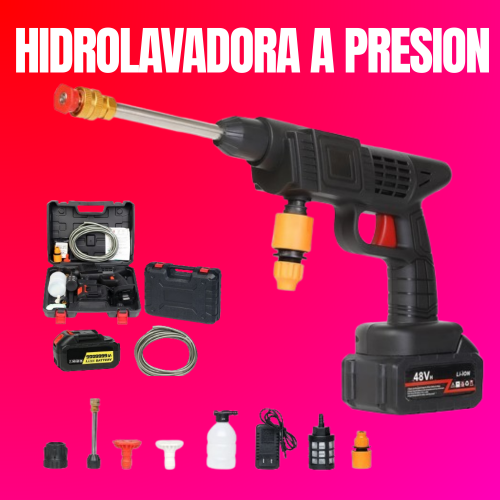 Hidrolavadora Inalambrica, Potente, , Flujo Ajustable, Uso Fácil