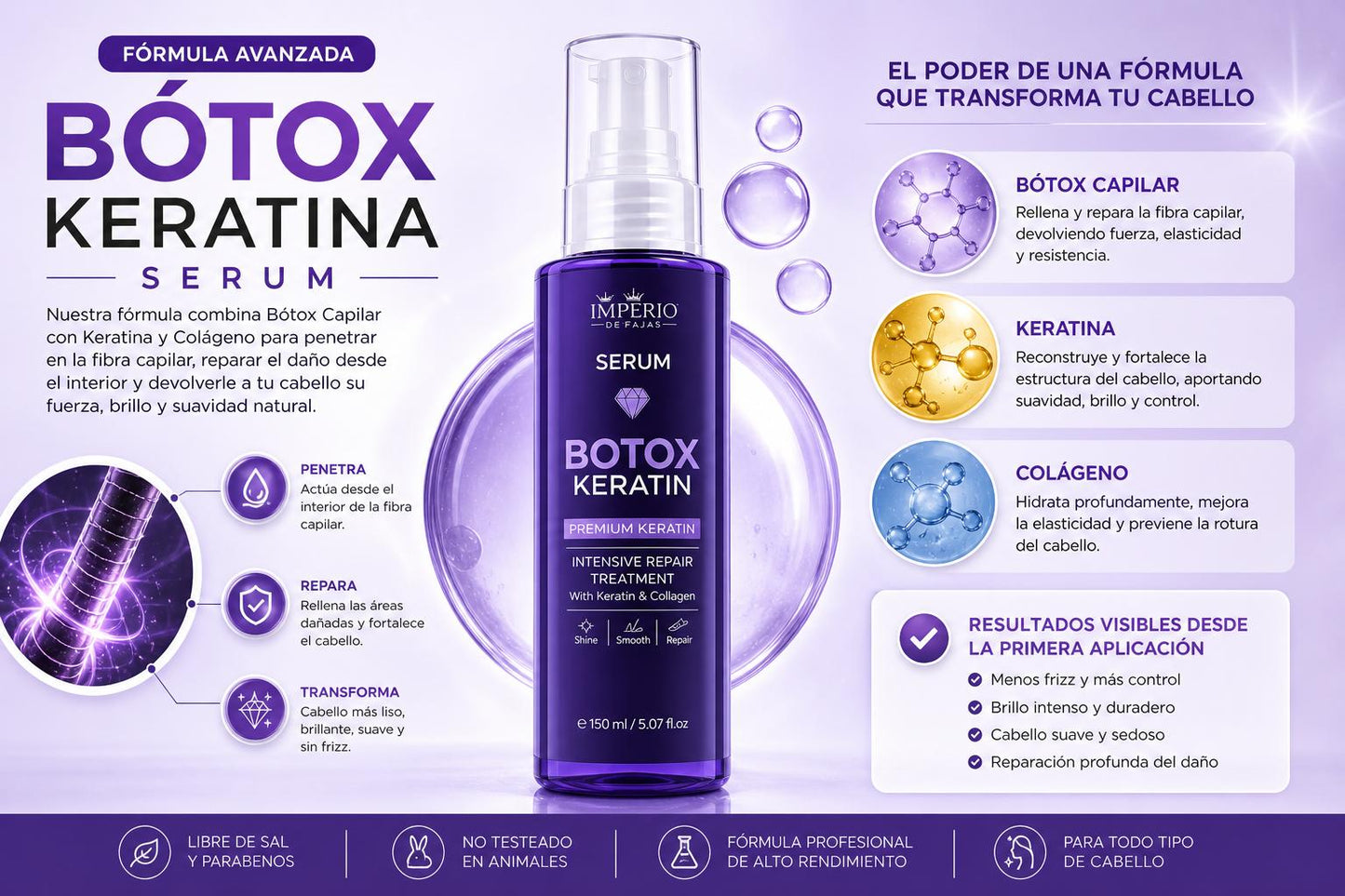 BÓTOX KERATINASERUM CABELLO CUIDADO CAPILAR