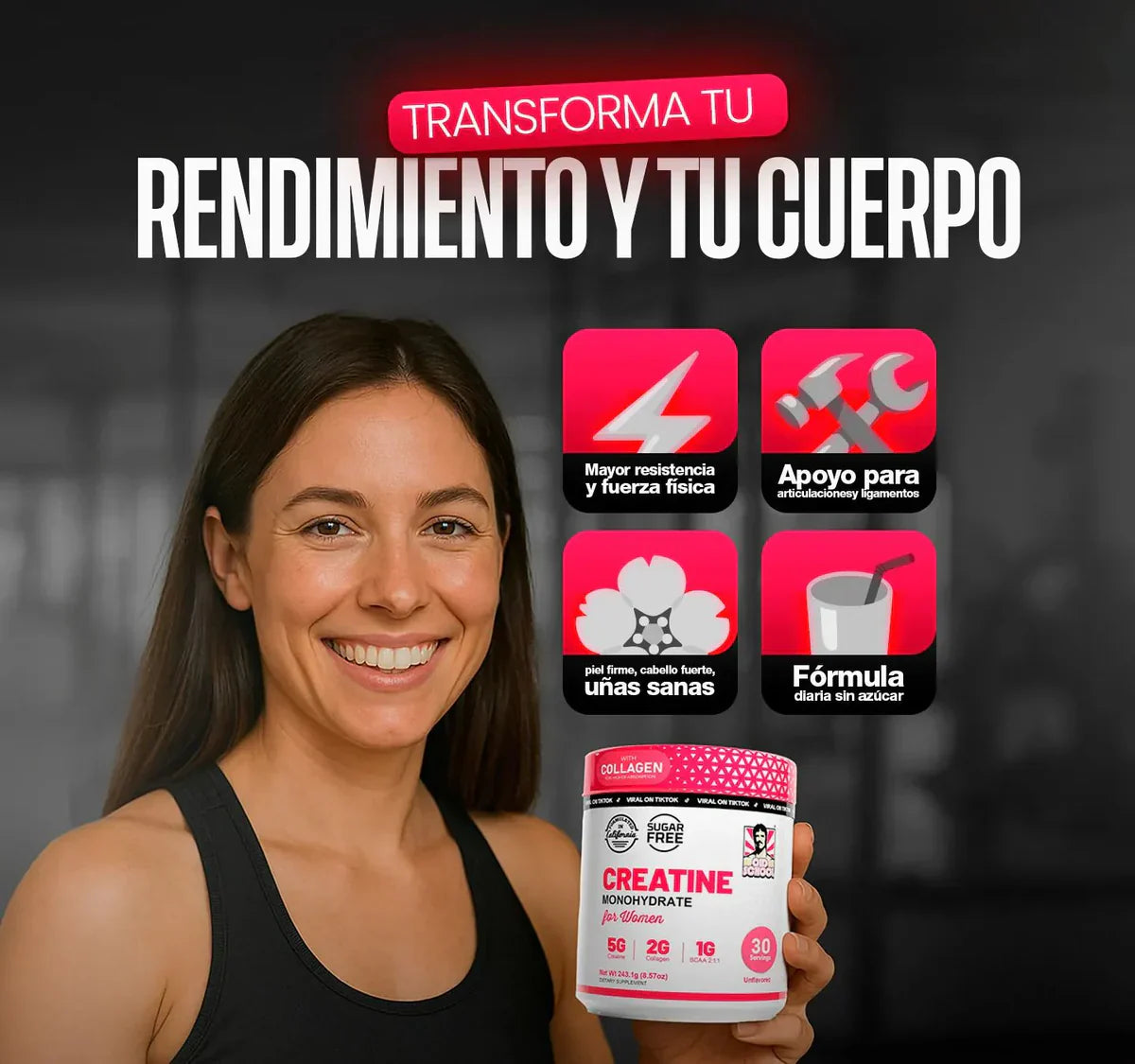 CREATINA PARA MUJERES X2! Tiempo limitado