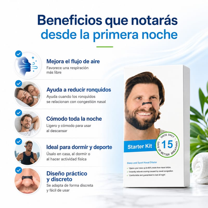 Dilatador Nasal Magnético | Respira mejor desde la primera noche