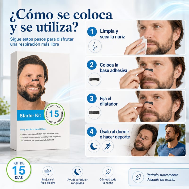 Dilatador Nasal Magnético | Respira mejor desde la primera noche