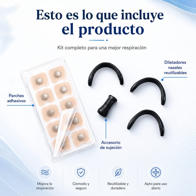 Dilatador Nasal Magnético | Respira mejor desde la primera noche