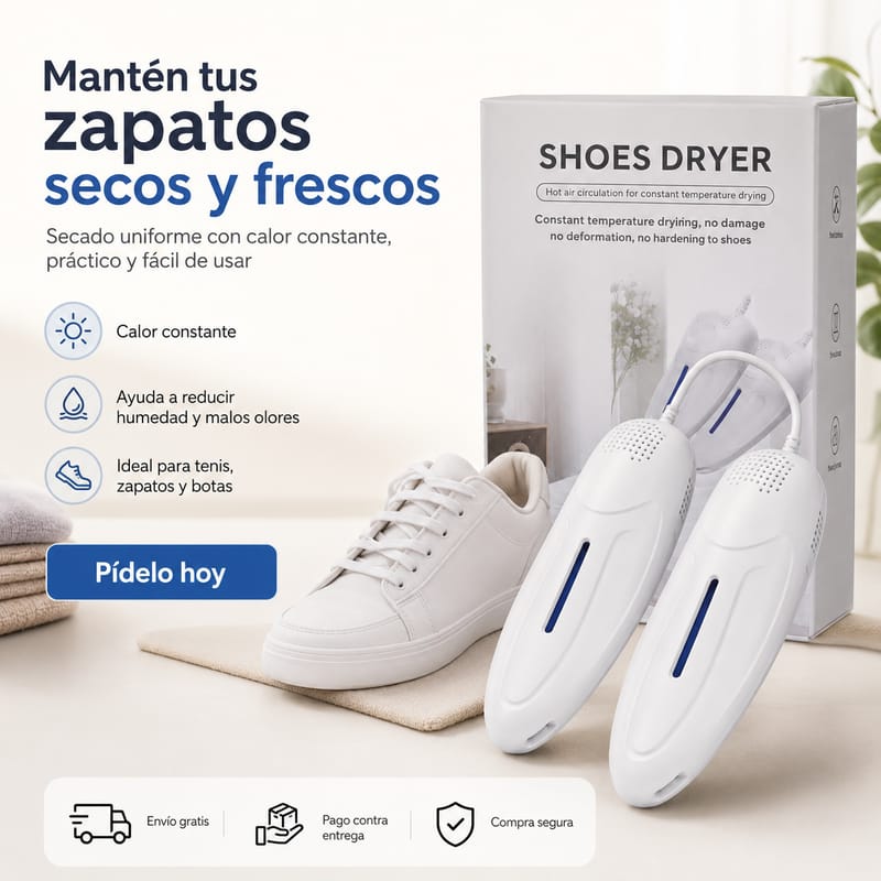 Secador eléctrico portátil para zapatos